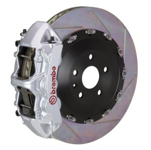 Jaguar F-Type S Brake Kit - Front - Brembo - Slotted Type1 - Silver - `14-`20