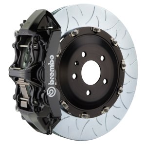 Jaguar F-Type S Brake Kit - Front - Brembo - GT BBK 6Pist Cast 405x34 2pc Rotor Slotted Type3 - Black - `14-`20