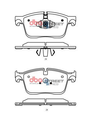 Jaguar F-Pace Brake Pads - Front - DBA - Street Series - `20-`22 Jaguar F-Pace Brake Pads - Front - DBA - Street Series - `20-`22