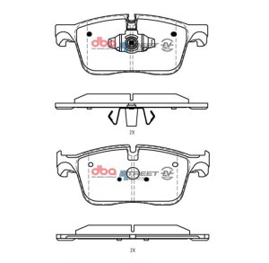 Jaguar F-Pace Brake Pads - Front - DBA - Street Series EV - `20-`22