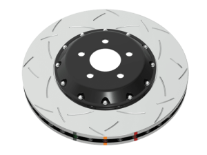 Jaguar Vanden Plas Brake Rotor (1) - Front - DBA - 5000 Series T3 Slotted - Black - `02-`03