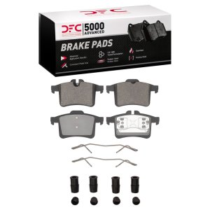 Jaguar XKR Brake Pads - Rear - DFC - 5000 Advanced Low Metallic + Hardware Kit - `13-`15