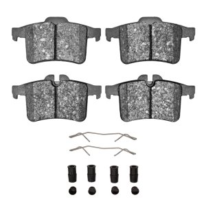 Jaguar XKR Brake Pads - Rear - DFC - 5000 Advanced Low Metallic + Hardware Kit - `13-`15