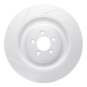 Jaguar XKR Brake Rotor (1) - Right Front - DFC - GeoSPEC Coated - Slotted - `08-`09