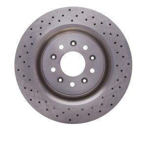 Jaguar XKR Brake Rotor (1) - Front - DFC - Drilled - `00-`06