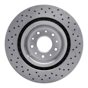 Jaguar XKR Brake Rotor (1) - Front - DFC - Drilled - `00-`06