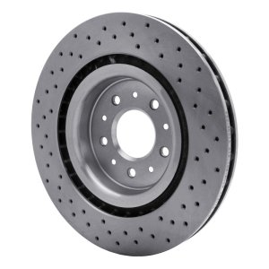 Jaguar XKR Brake Rotor (1) - Front - DFC - Drilled - `00-`06