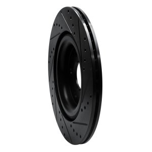 Jaguar F-Type Brake Rotor (1) - Rear Left - DFC - Drilled & Slotted - Black - `14-`21