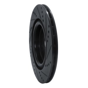 Jaguar XE Brake Rotor (1) - Rear Left - DFC - Drilled & Slotted - Black - `17-`20