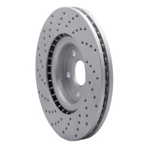 Jaguar E-Pace Brake Rotor (1) - Front Right - DFC - Geoperformance Drilled - `15-`19