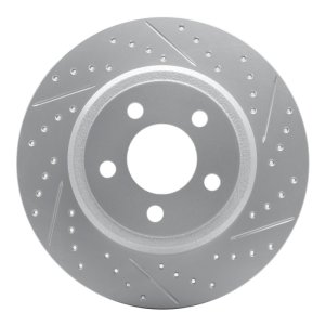 Jaguar E-Pace Brake Rotor (1) - Rear Right - DFC - Drilled & Slotted Geoperformance - `20-`22 Jaguar E-Pace Brake Rotor (1) - Rear Right - DFC - Drilled & Slotted Geoperformance - `20-`22