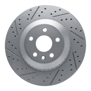 Jaguar I-Pace Brake Rotor (1) - Rear Left - DFC - Drilled & Slotted Geoperformance - `20-`26