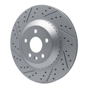 Jaguar I-Pace Brake Rotor (1) - Rear Left - DFC - Drilled & Slotted Geoperformance - `20-`26