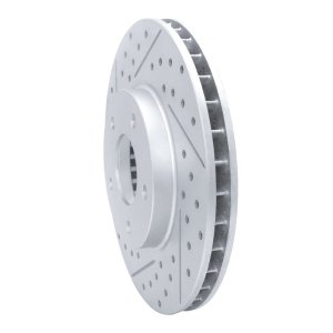 Jaguar Vanden Plas Brake Rotor (1) - Front Left - DFC - Geoperformance Rotor - Drilled & Slotted - `97-`03