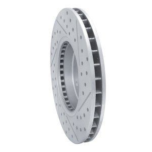 Jaguar Vanden Plas Brake Rotor (1) - Front Left - DFC - Geoperformance Rotor - Drilled & Slotted - `97-`03