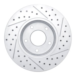 Jaguar Vanden Plas Brake Rotor (1) - Front Left - DFC - Geoperformance Rotor - Drilled & Slotted - `97-`03