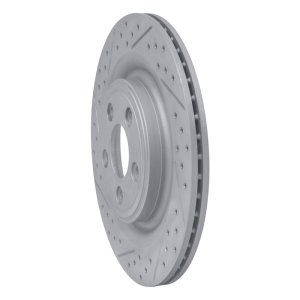 Jaguar XJ8 Brake Rotor (1) - Rear Left - DFC - Geoperformance Rotor - Drilled & Slotted - `06-`15