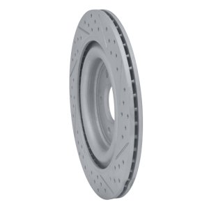 Jaguar XJ8 Brake Rotor (1) - Rear Left - DFC - Geoperformance Rotor - Drilled & Slotted - `06-`15