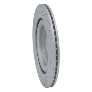 Jaguar Super V8 Brake Rotor (1) - Rear Right - DFC - Geoperformance Rotor - Drilled & Slotted - `06-`15