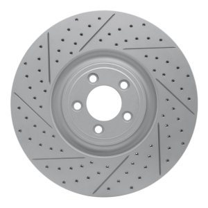 Jaguar XJ Brake Rotor (1) - Front Left - DFC - Geoperformance Rotor - Drilled and Slotted - `10-`24 Jaguar XJ Brake Rotor (1) - Front Left - DFC - Geoperformance Rotor - Drilled and Slotted - `10-`24