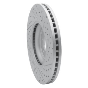 Jaguar XJ Brake Rotor (1) - Front Left - DFC - Geoperformance Rotor - Drilled and Slotted - `10-`24