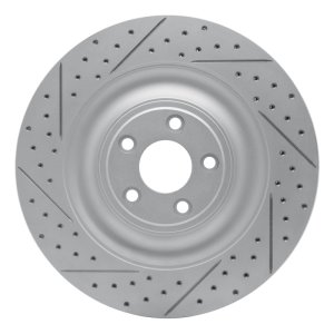 Jaguar F-Type Brake Rotor (1) - Rear Left - DFC - Drilled & Slotted Geoperformance - `10-`24 Jaguar F-Type Brake Rotor (1) - Rear Left - DFC - Drilled & Slotted Geoperformance - `10-`24