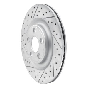 Jaguar XJ Brake Rotor (1) - Rear Left - DFC - Drilled & Slotted Geoperformance - `14-`21