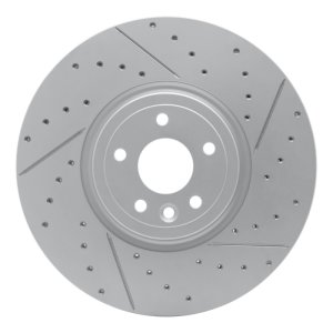 Jaguar Xf Brake Rotor (1) - Front Right - DFC - Drilled & Slotted Geoperformance - `16-`24 Jaguar Xf Brake Rotor (1) - Front Right - DFC - Drilled & Slotted Geoperformance - `16-`24