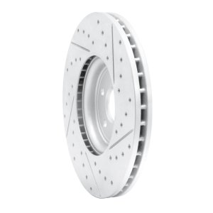 Jaguar I-Pace Brake Rotor (1) - Front Left - DFC - Drilled & Slotted Geoperformance - `17-`20