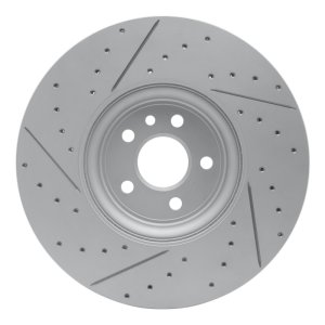Jaguar Xe Brake Rotor (1) - Front Right - DFC - Geoperf Rotors - Drill & Slot - `17-`20