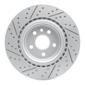 Jaguar I-Pace Brake Rotor (1) - Rear Right - DFC - Drilled & Slotted Geoperformance - `17-`20
