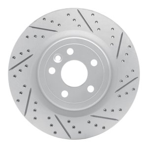 Jaguar I-Pace Brake Rotor (1) - Rear Right - DFC - Drilled & Slotted Geoperformance - `17-`20 Jaguar I-Pace Brake Rotor (1) - Rear Right - DFC - Drilled & Slotted Geoperformance - `17-`20