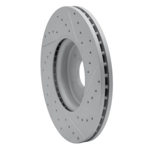 Jaguar Xe Brake Rotor (1) - Front Left - DFC - Drilled & Slotted Geoperformance - `17-`19