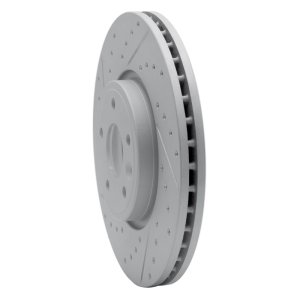 Jaguar Xe Brake Rotor (1) - Front Left - DFC - Drilled & Slotted Geoperformance - `17-`19