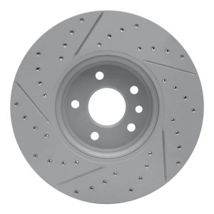 Jaguar Xe Brake Rotor (1) - Front Right - DFC - Drilled & Slotted Geoperformance - `17-`19