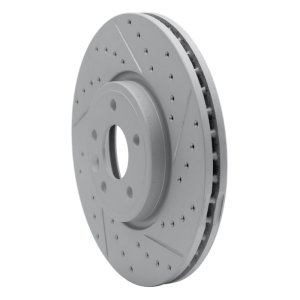 Jaguar Xe Brake Rotor (1) - Front Right - DFC - Drilled & Slotted Geoperformance - `17-`19