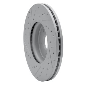 Jaguar Xe Brake Rotor (1) - Front Right - DFC - Drilled & Slotted Geoperformance - `17-`19