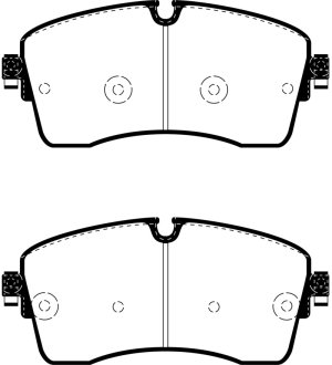 Jaguar E-Pace Brake Pads - Front - EBC - Greenstuff 6000 Series - `18-`27 Jaguar E-Pace Brake Pads - Front - EBC - Greenstuff 6000 Series - `18-`27