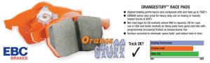 Jaguar XK8 Brake Pads - Front - EBC - Orangestuff - `03-`06