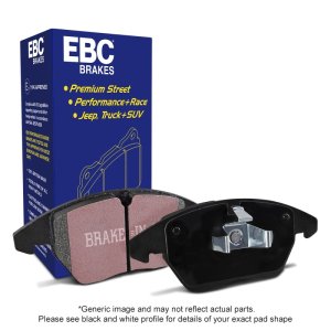 Jaguar F-Pace Brake Pads - Front - EBC - Ultimax2 - Black - `17-`27