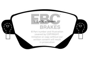 Jaguar X-Type Brake Pads - Rear - EBC - Ultimax2 - `01-`04 Jaguar X-Type Brake Pads - Rear - EBC - Ultimax2 - `01-`04