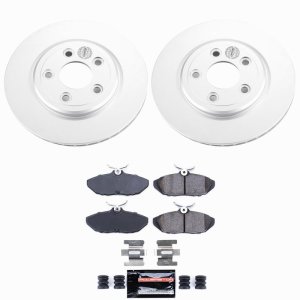 Jaguar S-Type Brake Kit - Rear - PowerStop - Z23 Coated - `00-`02