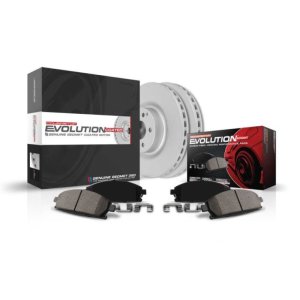 Jaguar X-Type Brake Kit - Front - PowerStop - Geomet Coated Rotors + Z23 Carbon-Fiber Ceramic Pads - `02-`08 Jaguar X-Type Brake Kit - Front - PowerStop - Geomet Coated Rotors + Z23 Carbon-Fiber Ceramic Pads - `02-`08