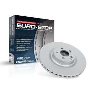 Jaguar S-Type Brake Rotor (1) - Front - PowerStop - Evolution High Carbon Geomet Coated - `06-`08