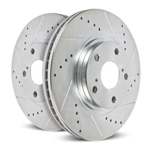 Jaguar XKR-S Brake Rotor (1) - Front Right - PowerStop - Evolution Drilled & Slotted Rotor - `12-`15