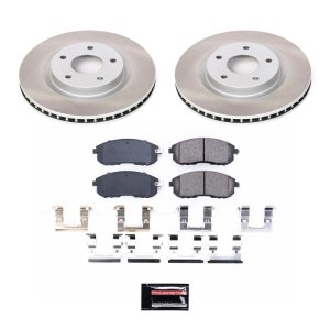 Jaguar S-TYPE Brake Kit - Front + Rear - PowerStop - Drilled & Slotted Rotors + Carbon-Fiber Ceramic Pads - `00-`02 Jaguar S-TYPE Brake Kit - Front + Rear - PowerStop - Drilled & Slotted Rotors + Carbon-Fiber Ceramic Pads - `00-`02