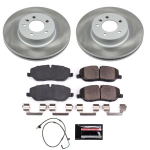 Jaguar S-Type Brake Kit - Front + Rear - PowerStop - Autospecialty Rotors + Z17 Evolution Plus Ceramic Pads - `03-`04