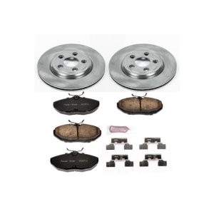 Jaguar Vanden Plas Brake Kit - Rear - PowerStop - Autospecialty Rotors + Z17 Evolution Plus Ceramic Pads - 2005