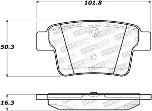 Jaguar X-Type Brake Pads - Stoptech - ST Street - `05-`08 Jaguar X-Type Brake Pads - Stoptech - ST Street - `05-`08