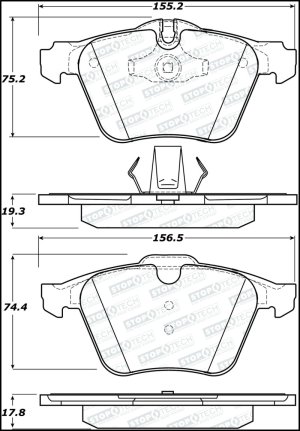 Jaguar XFR Brake Pads - Stoptech - Street - `14-`15